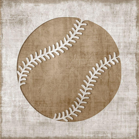 Play Ball Black Ornate Wood Framed Art Print with Double Matting by Carpentieri, Natalie