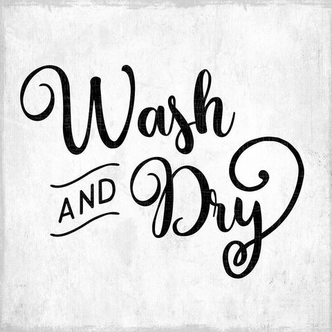 Wash and Dry Black Modern Wood Framed Art Print with Double Matting by CAD Designs