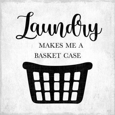 Basket Case White Modern Wood Framed Art Print by Carpentieri, Natalie