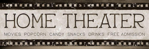 Home Theater White Modern Wood Framed Art Print with Double Matting by Knutsen, Conrad