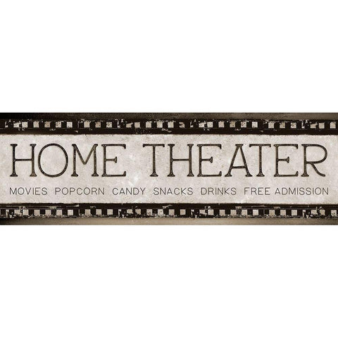 Home Theater Gold Ornate Wood Framed Art Print with Double Matting by Knutsen, Conrad