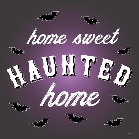 Haunted Bats Black Ornate Wood Framed Art Print with Double Matting by Carpentieri, Natalie