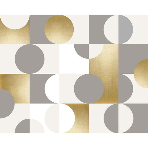 Modern Gold Reflections Gold Ornate Wood Framed Art Print with Double Matting by Carpentieri, Natalie