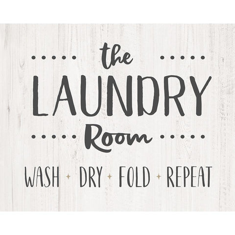 The Laundry Room Gold Ornate Wood Framed Art Print with Double Matting by CAD Designs