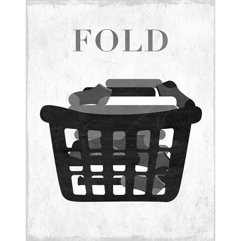 Fold Black Modern Wood Framed Art Print by Carpentieri, Natalie
