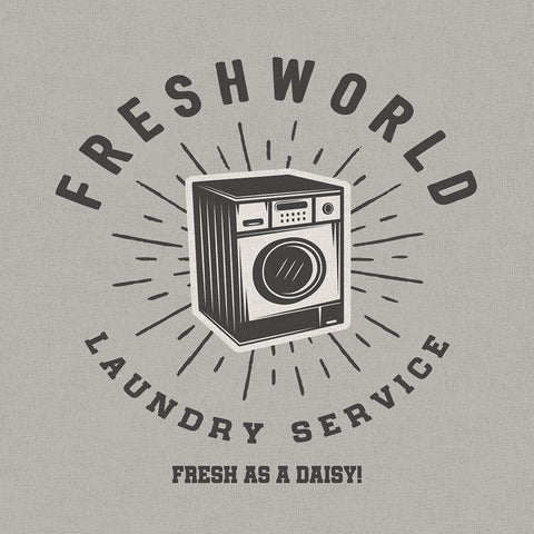 Fresh World White Modern Wood Framed Art Print by CAD Designs