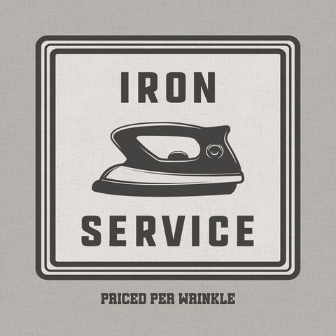 Iron Service Black Ornate Wood Framed Art Print with Double Matting by CAD Designs
