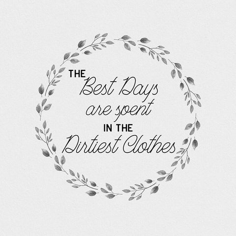 Best Days White Modern Wood Framed Art Print by CAD Designs