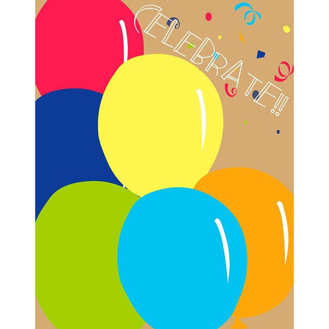 Celebrate Black Modern Wood Framed Art Print by CAD Designs