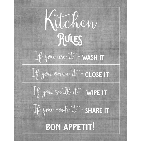 Bon Appetit Black Modern Wood Framed Art Print by Murray, Amanda