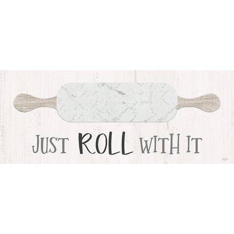 Roll With It White Modern Wood Framed Art Print by Carpentieri, Natalie