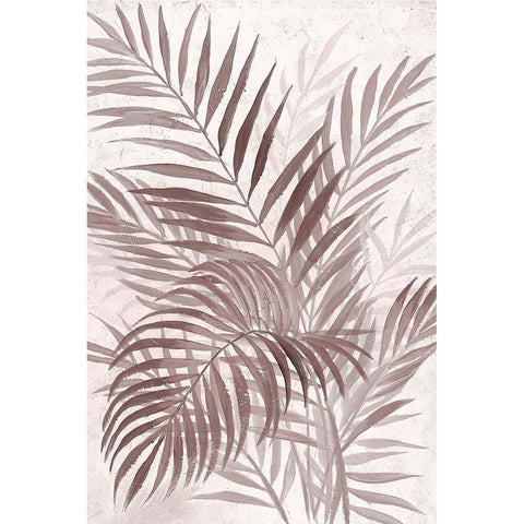 Inverted Island Palms I White Modern Wood Framed Art Print by Nan