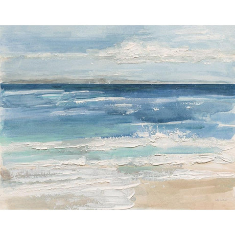 Ocean Waves I Gold Ornate Wood Framed Art Print with Double Matting by Swatland, Sally