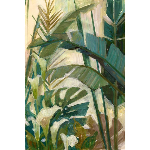 New Tropical Gold Ornate Wood Framed Art Print with Double Matting by Vollherbst-Lane, Elaine
