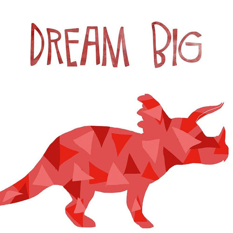 Dream Big Black Modern Wood Framed Art Print by Santiago, Daniela