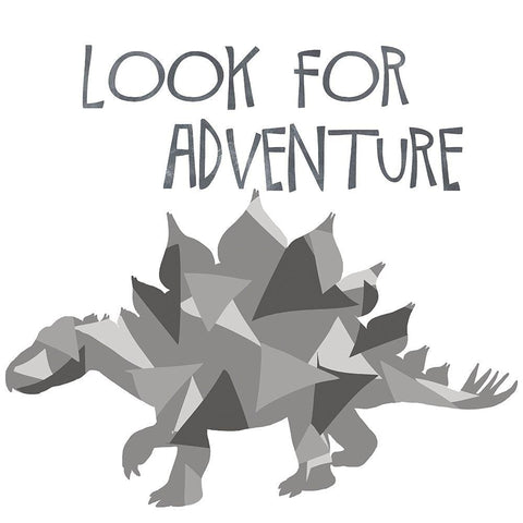 Look for Adventure White Modern Wood Framed Art Print by Santiago, Daniela
