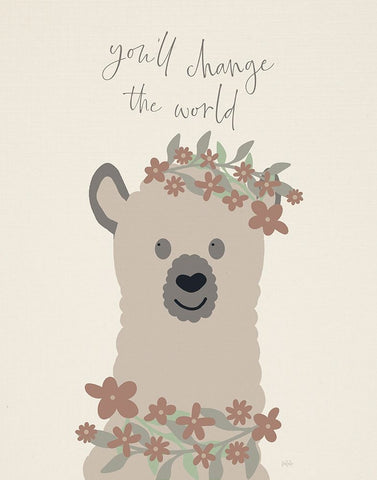 Change The World Black Ornate Wood Framed Art Print with Double Matting by Carpentieri, Natalie