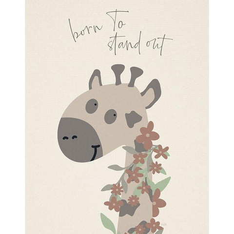 Born To Stand Out Gold Ornate Wood Framed Art Print with Double Matting by Carpentieri, Natalie
