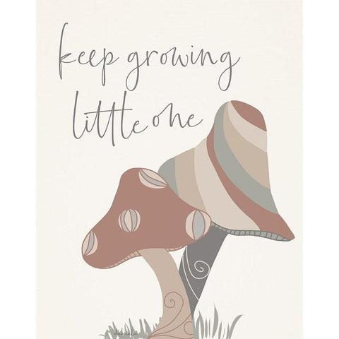 Keep Growing Black Modern Wood Framed Art Print by Santiago, Daniela