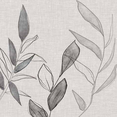 Botanical Sketch II Black Modern Wood Framed Art Print by Jill, Susan
