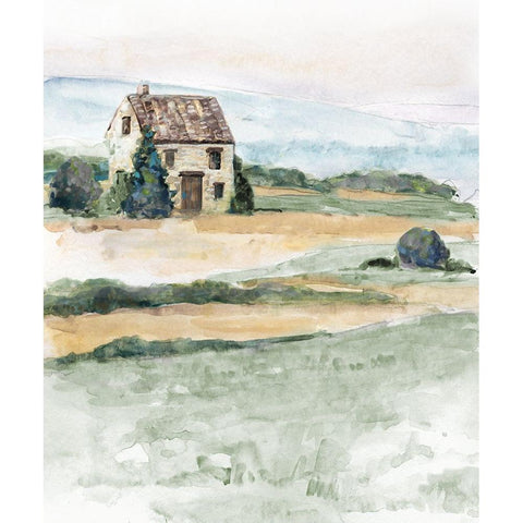 On the Countryside I White Modern Wood Framed Art Print by Swatland, Sally