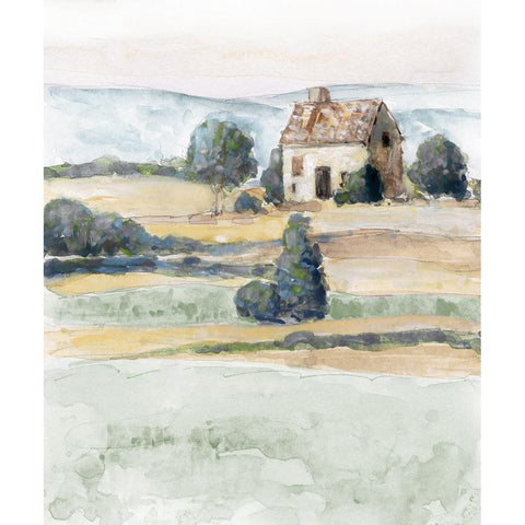 On the Countryside II White Modern Wood Framed Art Print by Swatland, Sally