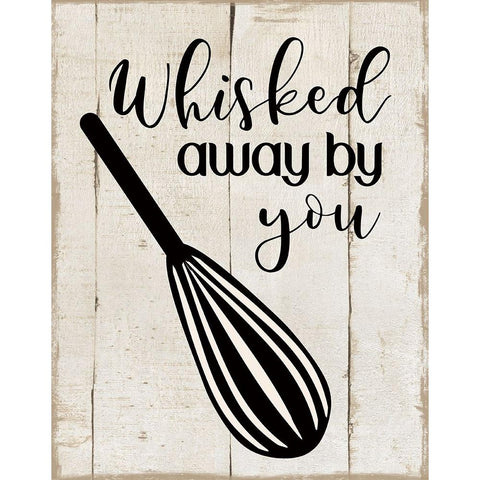 Whisked Away Gold Ornate Wood Framed Art Print with Double Matting by CAD Designs