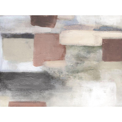 Bright Pastel Black Modern Wood Framed Art Print with Double Matting by Robinson, Carol