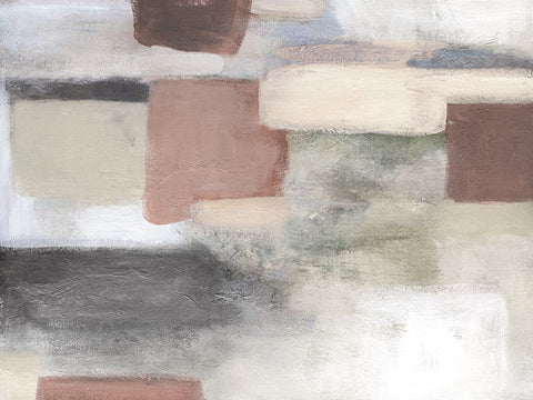 Bright Pastel White Modern Wood Framed Art Print with Double Matting by Robinson, Carol