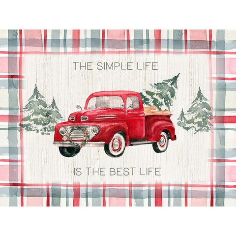 Simple Life White Modern Wood Framed Art Print by Brockmon, Kristen