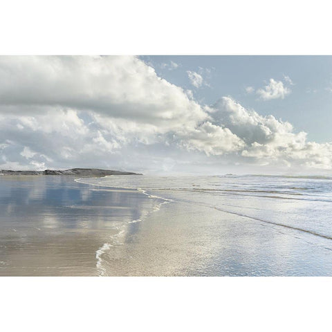 Infinity Beach Black Modern Wood Framed Art Print with Double Matting by Delimont, Danita