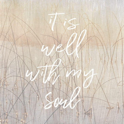 It is Well White Modern Wood Framed Art Print by Delimont, Danita