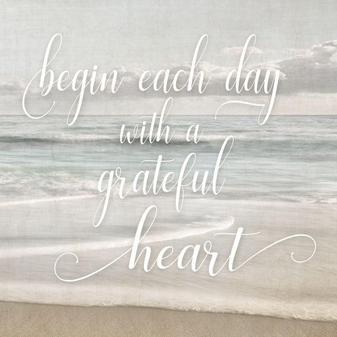 Begin Each Day White Modern Wood Framed Art Print by Delimont, Danita
