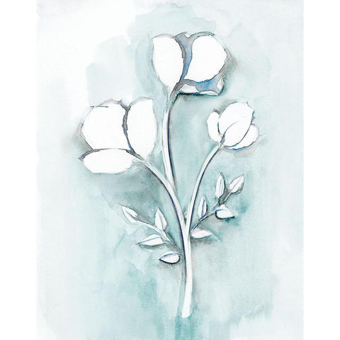 Bohemian Blue III Black Modern Wood Framed Art Print with Double Matting by Chang, Stella