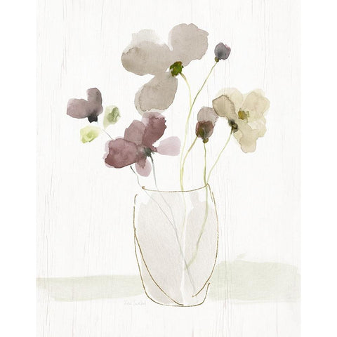 Choose Happy Bouquet II Black Modern Wood Framed Art Print with Double Matting by Swatland, Katie