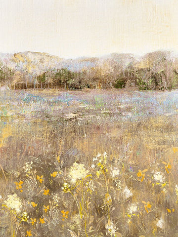 Honey Meadow Black Ornate Wood Framed Art Print with Double Matting by Swatland, Katie
