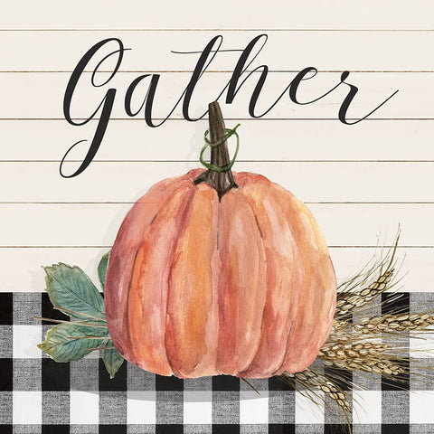 Harvest Gather White Modern Wood Framed Art Print with Double Matting by Finn, Livi