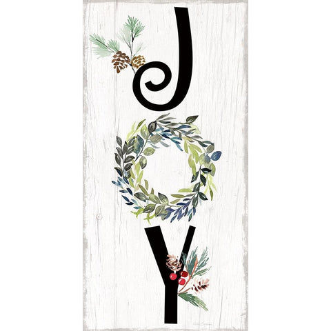 Joy White Modern Wood Framed Art Print by Brockmon, Kristen