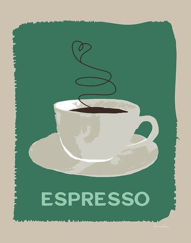 Modern Coffee IV Black Modern Wood Framed Art Print by Santiago, Daniela