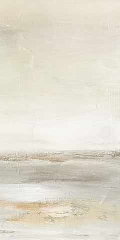 Secluded Ocean II White Modern Wood Framed Art Print with Double Matting by Shapiro, Judith