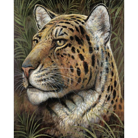 Spotted Beauty White Modern Wood Framed Art Print by Manning, Ruane