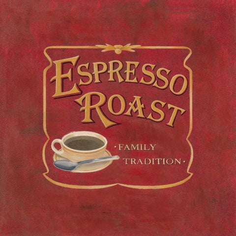 Espresso Roast Gold Ornate Wood Framed Art Print with Double Matting by Alderson, Lisa