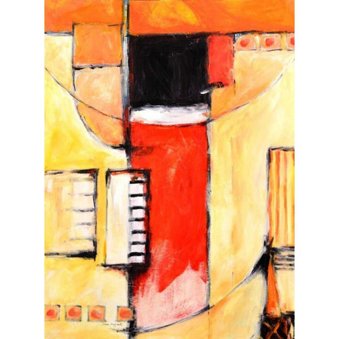Let It Go II Black Modern Wood Framed Art Print by Segrest, Jane