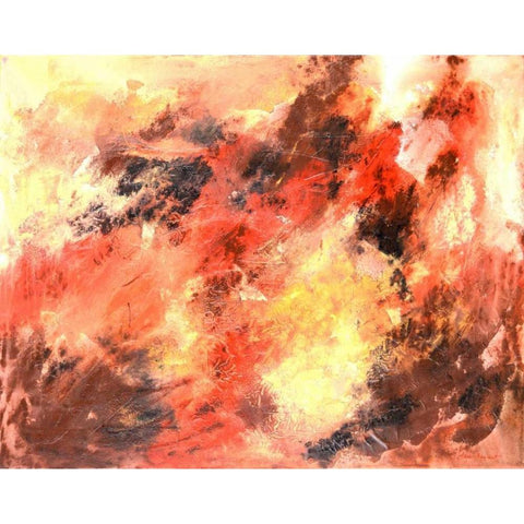 Autumn Bliss Black Modern Wood Framed Art Print with Double Matting by Segrest, Jane