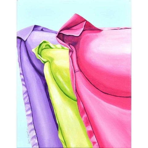 In The Middle White Modern Wood Framed Art Print by Segrest, Jane