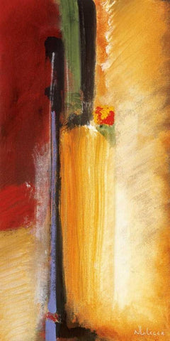 Metropolitan White Modern Wood Framed Art Print with Double Matting by Li-Leger, Noah