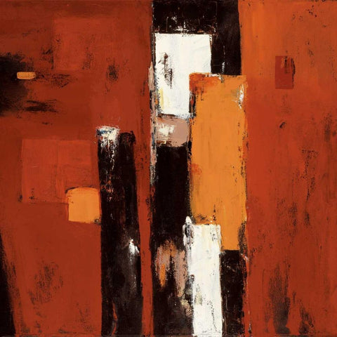 Rhyme Black Modern Wood Framed Art Print by Yiu, Joyce