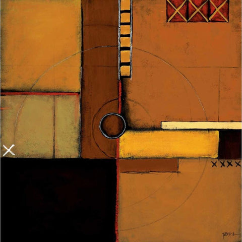 Aerial View I Black Modern Wood Framed Art Print with Double Matting by St.Germain, Patrick