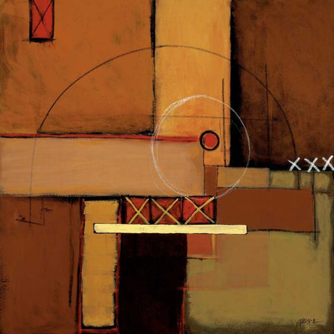 Aerial View II Black Modern Wood Framed Art Print with Double Matting by St.Germain, Patrick