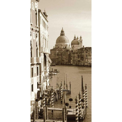 Grand Canal Black Modern Wood Framed Art Print with Double Matting by Maihara/Watt, Jeff/Boyce